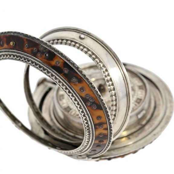 Very big English early silver verge watch with four cases Circa 1778 Very big English early silver verge watch with four cases Circa 1778