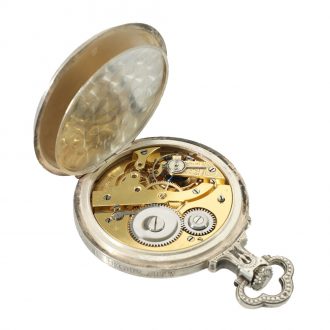 French silver pocket watch for Catholic priests Circa 1880