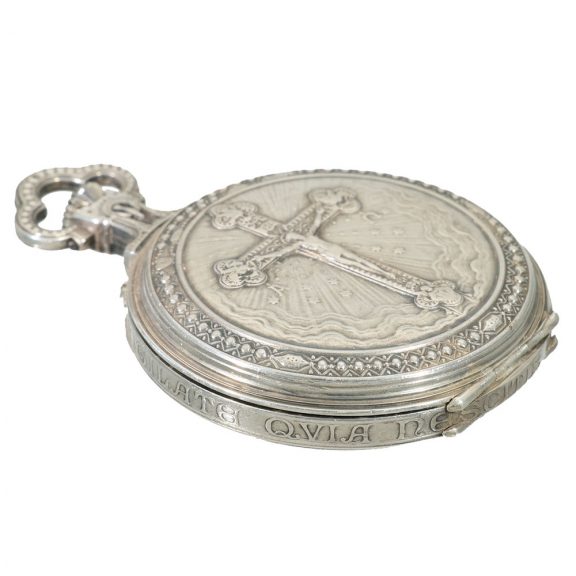 French silver pocket watch for Catholic priests Circa 1880 French silver pocket watch for Catholic priests Circa 1880