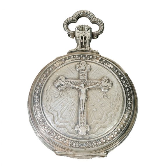 French silver pocket watch for Catholic priests Circa 1880 French silver pocket watch for Catholic priests Circa 1880