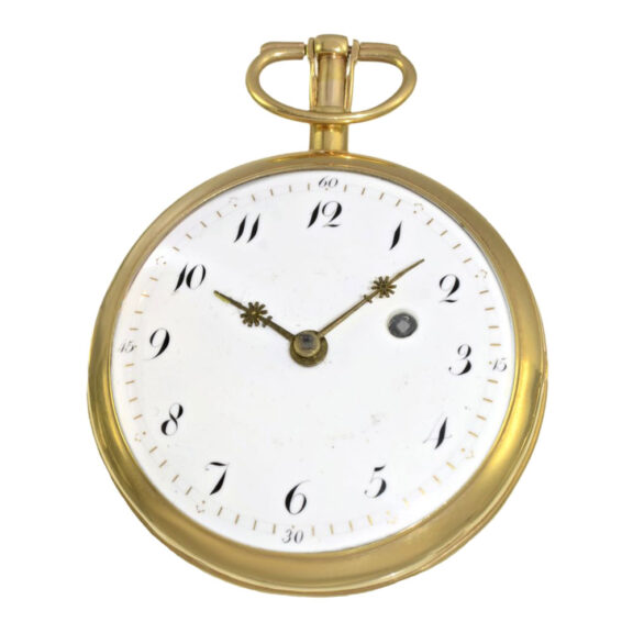 French gold verge repeater with chatelaine Circa 1800 French gold verge repeater with chatelaine Circa 1800