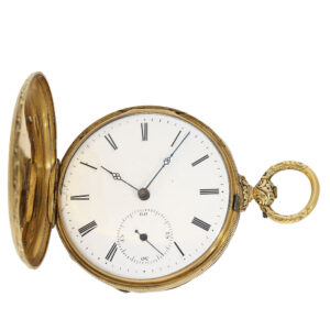 Magnificent English gold hunting case pocket watch Circa 1840