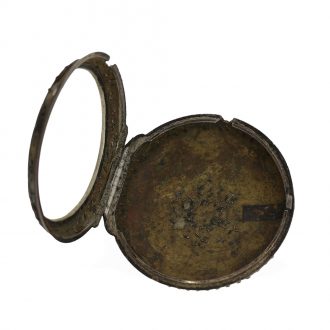 Early silver English pocket watch with alarm on bell Circa 1790