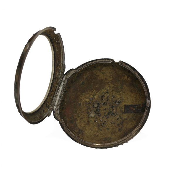Early silver English pocket watch with alarm on bell Circa 1790 Early silver English pocket watch with alarm on bell Circa 1790