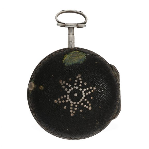Early silver English pocket watch with alarm on bell Circa 1790 Early silver English pocket watch with alarm on bell Circa 1790