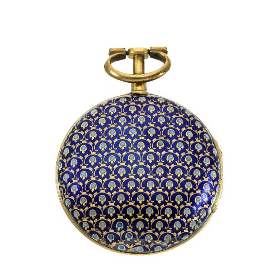 French 18 carat gold and enamel verge watch Circa 1780 French 18 carat gold and enamel verge watch Circa 1780