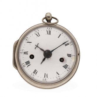 Fine French silver verge oignon watch with alarm Circa 1725