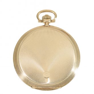 Swiss 14 carat gold large hunter cased pocket watch Circa 1910