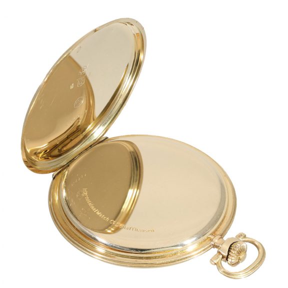 Swiss 14 carat gold large hunter cased pocket watch Circa 1910 Swiss 14 carat gold large hunter cased pocket watch Circa 1910