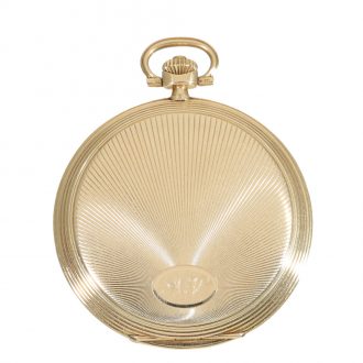 Swiss 14 carat gold large hunter cased pocket watch Circa 1910