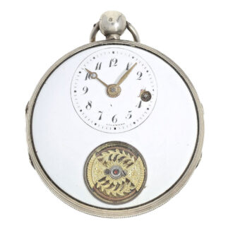 Swiss technically interesting large verge watch Circa 1770-1798