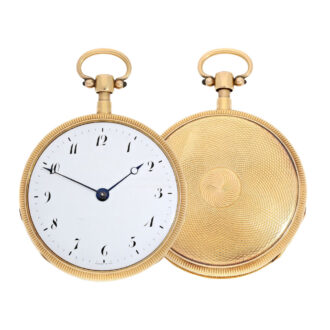 French gold engine-turned repeater watch Circa 1820