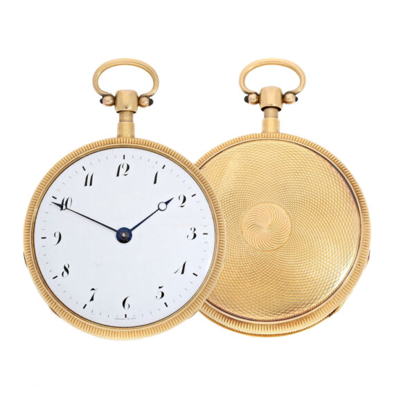 French gold engine-turned repeater watch Circa 1820