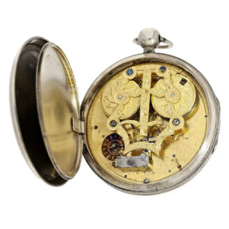 Swiss technically interesting large verge watch Circa 1770-1798