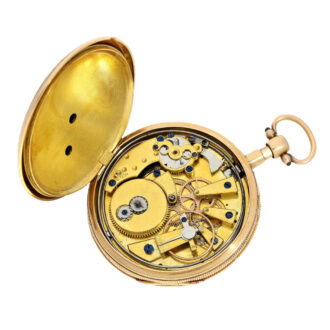 French gold engine-turned repeater watch Circa 1820