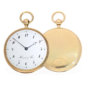 Swiss 18 Carat gold large pocket watch with repetition Circa 1810