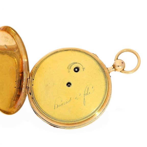 Swiss 18 Carat gold large pocket watch with repetition Circa 1810 Swiss 18 Carat gold large pocket watch with repetition Circa 1810