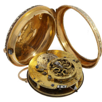French pocket watch Circa 1775 with a movement with a cylinder escapement