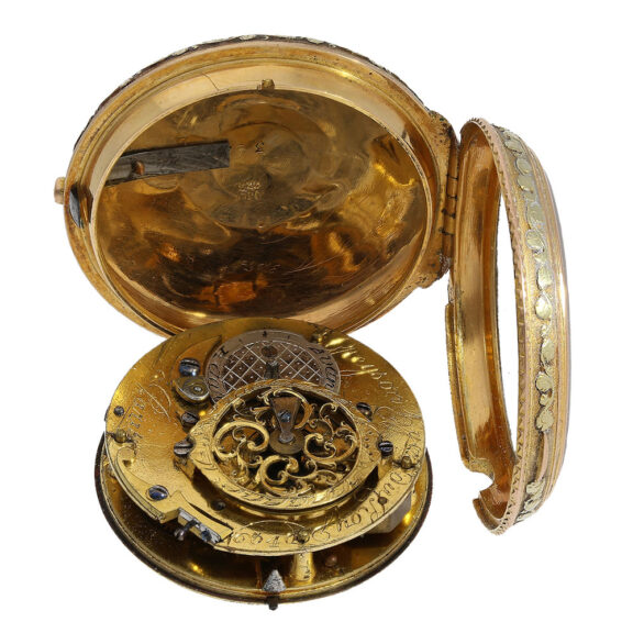 French pocket watch Circa 1775 with a movement with a cylinder escapement French pocket watch Circa 1775 with a movement with a cylinder escapement