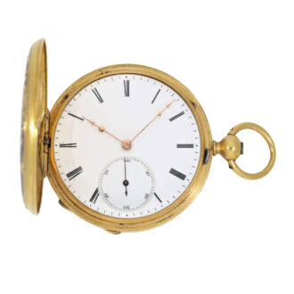 Swiss exquisite and fine gold/enamel pocket watch Circa 1840
