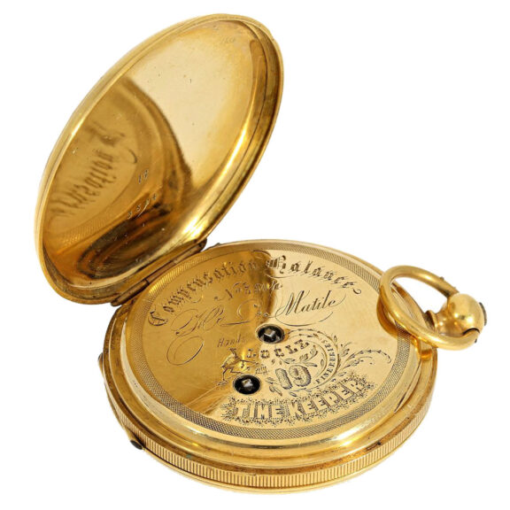 Swiss exquisite and fine gold/enamel pocket watch Circa 1840 Swiss exquisite and fine gold/enamel pocket watch Circa 1840