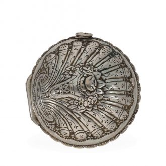 English silver tortoise shell watch with four cases Circa 1776