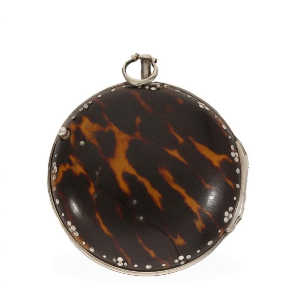 English silver tortoise shell watch with four cases Circa 1776 English silver tortoise shell watch with four cases Circa 1776