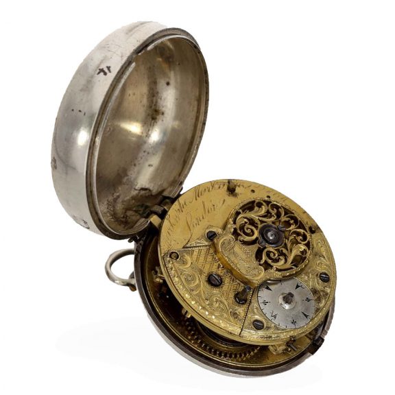 English silver tortoise shell watch with four cases Circa 1776 English silver tortoise shell watch with four cases Circa 1776