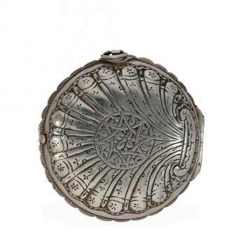 English silver tortoise shell watch with four cases Circa 1776