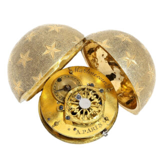 French 18 carat gold verge in shape of ball Circa 1810 French 18 carat gold verge in shape of ball Circa 1810