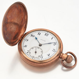 Swiss gold plated hunting cased lever watch Circa 1920