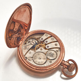 Swiss gold plated hunting cased lever watch Circa 1920