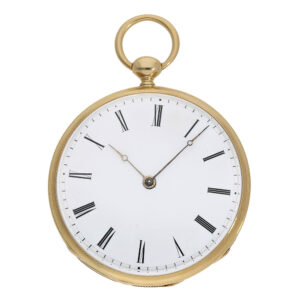 Swiss technically interesting Lépine pocket watch with a special calibre Circa 1830