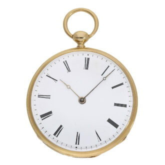 Swiss technically interesting Lépine pocket watch with a special calibre Circa 1830