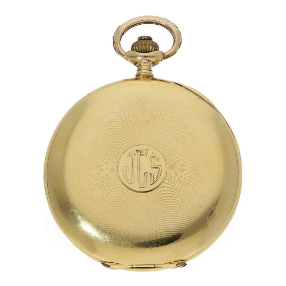 Swiss extremely fine 18 Carat gold doctor's chronograph Circa 1910 Swiss extremely fine 18 Carat gold doctor's chronograph Circa 1910