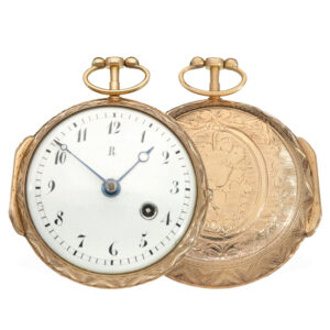 French fine 18 Carat gold verge watch Circa 1780