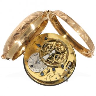 French fine 18 Carat gold verge watch Circa 1780