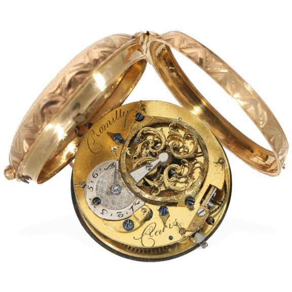 French fine 18 Carat gold verge watch Circa 1780 French fine 18 Carat gold verge watch Circa 1780