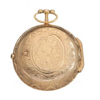 French fine 18 Carat gold verge watch Circa 1780