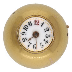 Swiss 18 carat gold rare quality Boule de Genève Circa 1860