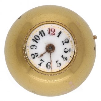 Swiss 18 carat gold rare quality Boule de Genève Circa 1860