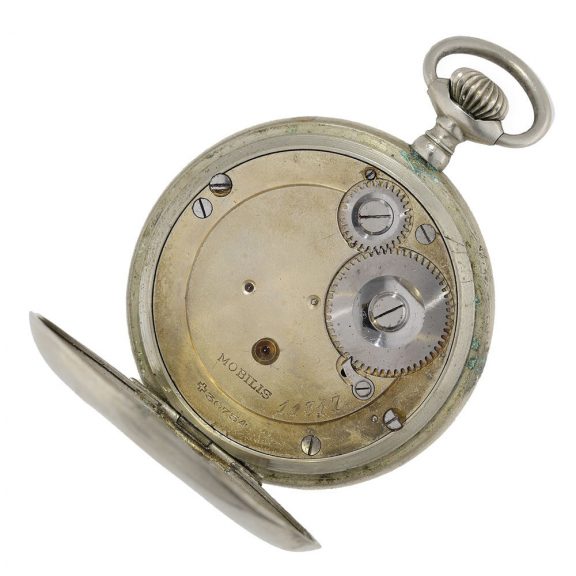 Swiss nickel pocket watch ‘Mobilis’ tourbillon Circa 1910 Swiss nickel pocket watch ‘Mobilis’ tourbillon Circa 1910