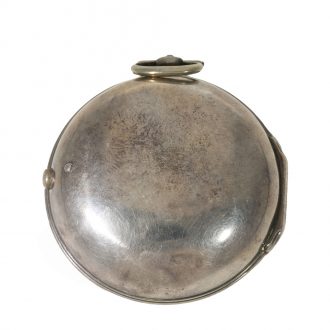 English early silver pair cased verge pocket watch Circa 1740 English early silver pair cased verge pocket watch Circa 1740
