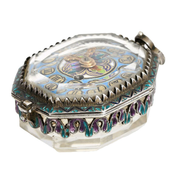 Austria octagonal rockcrystal pendant watch Circa 1820 Austria octagonal rockcrystal pendant watch Circa 1820