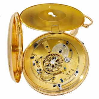 French quarter repeating verge watch with date Circa 1810