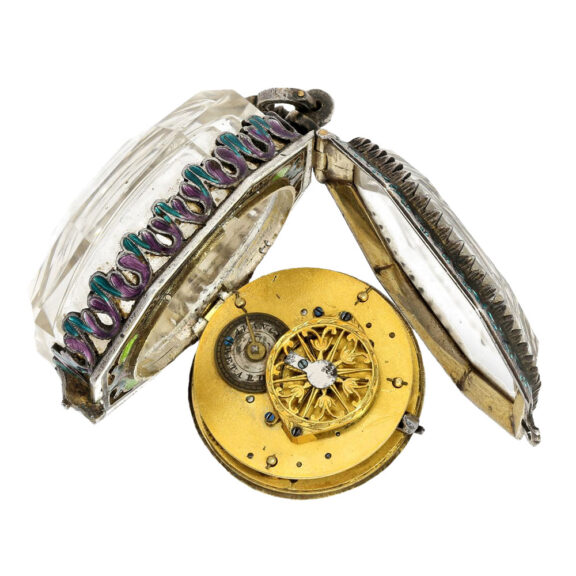 Austria octagonal rockcrystal pendant watch Circa 1820 Austria octagonal rockcrystal pendant watch Circa 1820