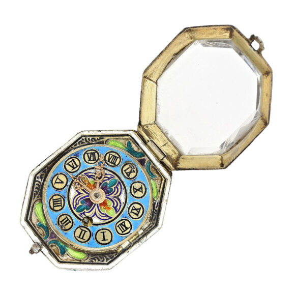 Austria octagonal rockcrystal pendant watch Circa 1820 Austria octagonal rockcrystal pendant watch Circa 1820