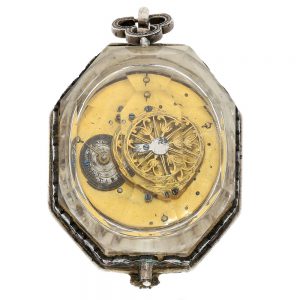 Austria octagonal rockcrystal pendant watch Circa 1820