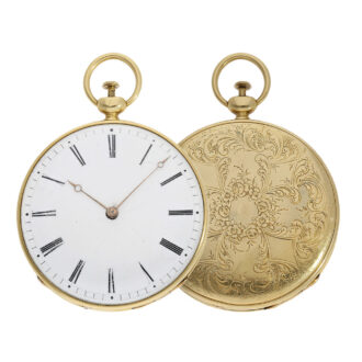 Magnificent 18 Carat gold pocket watch with cylinder escapement Circa 1810