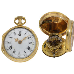 Very rare movement pocket watch with 'slow beat balance' Circa 1760